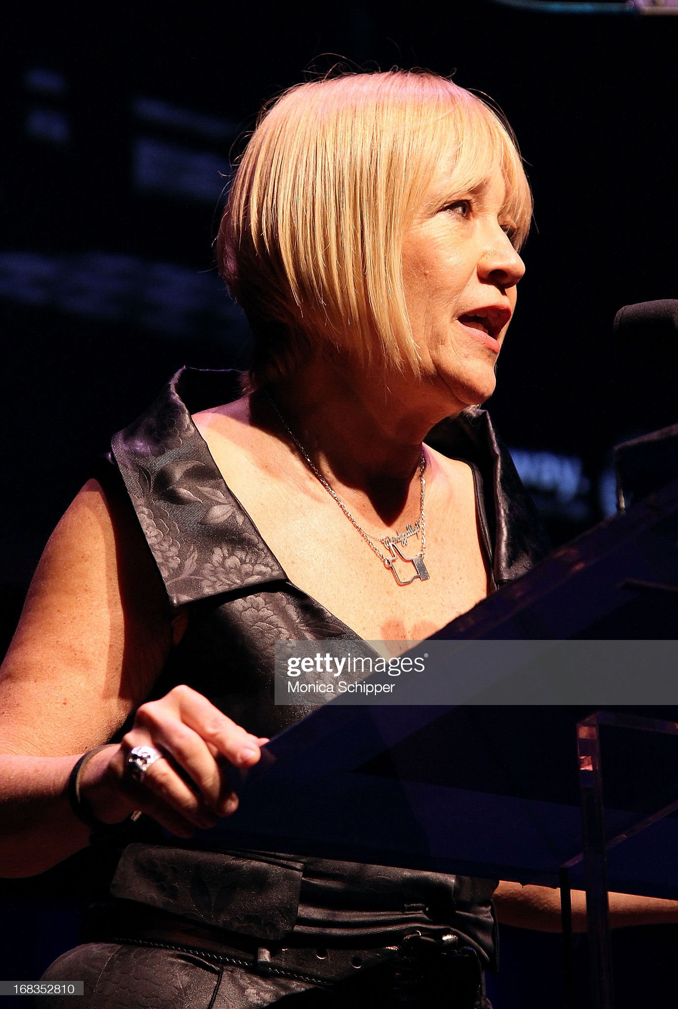 CIndy Gallop wearing the Ilike Pendant.